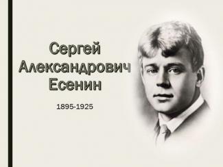 Библиотечный урок, посвящённый творчеству С. А. Есенина прошёл в 1-х и 8-х классах