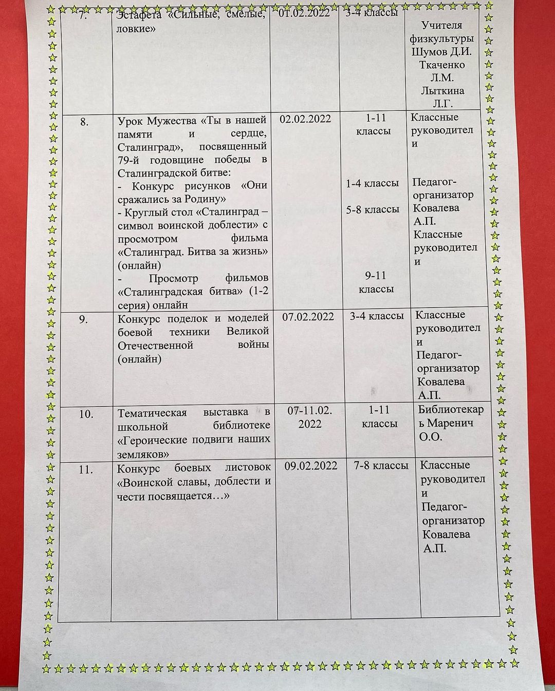 месячник оборонно-массовой, спортивной и патриотической работы